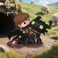 Genuine Funko pop How to Train Your Dragon Master Toothless Hiccup Merchandise Hand-Made Gift p