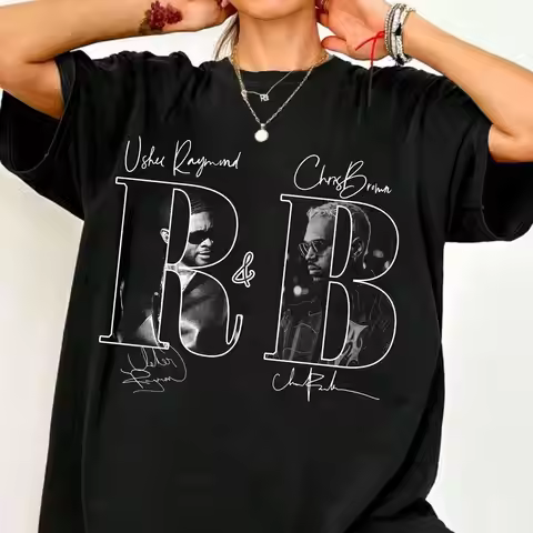 Raymond & Brown Concert Shirt, Usher Raymond X Chris Brown Tee, RB Concert T Shirt, Vintage Fan Tee
