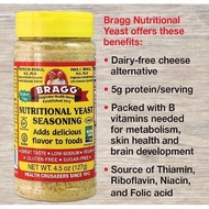 Bragg Nutrition Organic Nutritional Yeast 127g Date 6/2024