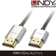 【MR3C】含稅 LINDY林帝 41671 CROMO鉻系列 4K細線 HDMI傳輸線 2.0版 A公-A公 1M