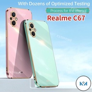 KK Realme C67 2024 Luxury Plating Casing For Realme C67 C 67 67C RealmeC67 C67Realme 4G 5G 2023 Phon
