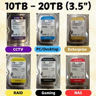 HDD 10TB/12TB/14TB/16TB/18TB/20TB Hdd 3.5" 5400RPM - 7200Rpm Desktop Internal Hard Disk HDD SATA