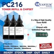 Compatible for Pantum PC216 PC216E PC216B Refill Toner & Chipset For P2506 P2506W M6506N M6506NW M66