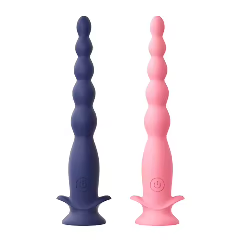 Male Prostate Massager Anal Plug Vibrator 10 Vibration Silicone Anal Beads For Woman Men Vibrating M