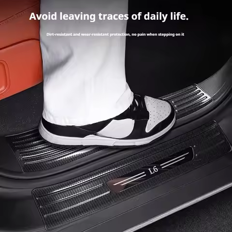 For Li Lixiang L6 L7 L8 L9 I6 I8 10 Pcs Stainless Steel Car Door Sill Trim Trunk Sill Trim Car Trunk