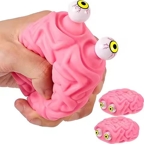 Anti stress Flippy Brain Eye Squeeze Fidget toys cool things for children with ADHD, autism, anxiety