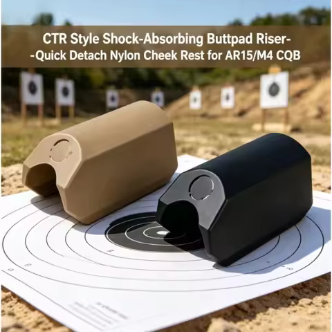 CTR Style Cheek Rest Riser Shock Absorbing Nylon Buttpad Quick Detach AR15 M4 CQB Tactical Hunting P