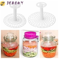 JEROMY Pickle Jar Press, Plastic Adjustable Kimchi Jar Pressure Device, Korean Making Kimchi 15/19cm Compaction In Kimchi Hot Sauce