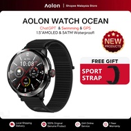 Aolon Ocean GPS Smartwatch | Pro-Level Outdoor Sports | Swimming 5ATM Waterproof | ChatGPT | 1.50" A