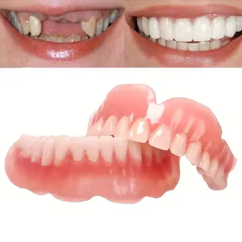 2026 Adjustable Snap-On Denture Set | Portable Natural Fake Teeth for Instant Gap Concealment & Conf