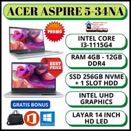 LAPTOP ACER ASPIRE A514-54-34NA | CORE I3-1115G4 | RAM 12GB | SSD