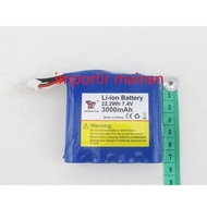 Rc ship battery HJ806B li-ion battery 7.4V 3000mAH