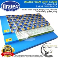 Uratex Foam with Cover 2 inches thick 100% ORIGINAL 30x75 36x75 42x75 48x75 54x75 60x75 72x75 | smal