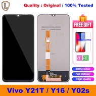 100% Tested Original LCD For Vivo LCD Y16 Y02S Y21T LCD Digital Touch Screen Display Frame Assembly 