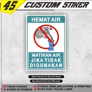 Water tap sticker water saving sticker/ water tap sticker/ water sticker/ tap sticker/