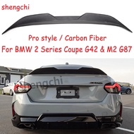 G42 M2 G87 PRO Style Carbon Fiber Spoiler For BMW 2 Series Coupe G42 M2 G87 218i 220i 230i M240i Rea