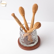 LOLLIPOP1 Honey Dipper Stick, Natural Wood Smooth Polished Surface Wooden Honey Dipper, Handmade Com