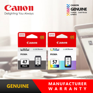 Canon Genuine Original PG-47 Black / CL-57/ CL-57s Color Ink Cartridge - PIXMA E400 E410 E460 E470 E480