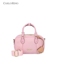 Carlo Rino Bowie Nylon Handbag S Pink, Beg Tangan Premium Wanita - Everyday Bag