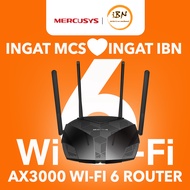 Mercusys MR80X AX3000 Dual Band Gigabit Wireless WiFi 6 Router dengan VPN & Access Point (Dikuasakan