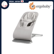 Ergobaby evolve bouncer, mesh, light gray, cuddle-like comfort, washable, reclining, FTEGEVLBNCLTGRY