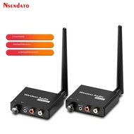 2.4G Wireless Wifi อะแดปเตอร์เพลง 50M เครื่องส่งสัญญาณและตัวรับสัญญาณไร้สายชุด 3.5 มม.R/L AUX สําหรั
