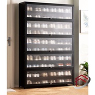 Shoe Cabinet Bamboo Shoe Rack Multi-Layer Acrylic Door Indoor Storage Rack Large Capacity Storage Cabinet