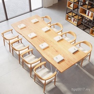 Long loft Log loft Modern Simple Large Board Industrial Style Conference Table Large Work Table Desk