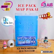 ICEGELKU ICE PACK MEDIUM 22x15cm ICE PACK READY TO USE ICE GEL PACK BOX BLUE PACK ICEPACK COOLER BOX