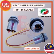 MYVI HEAD LAMP BULB HOLDER T10,T15 SOCKET (2 PIN)