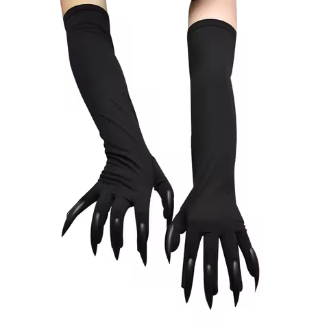 The Case Study of Vanitas Cosplay Vanitas Black Gloves With Nail Halloween Cosplay Costume Accessori