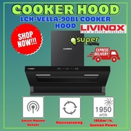 [LIVINOX] *READY STOCK* LCH-VELLA-90BL COOKER HOOD | COMPACT SLANTED HOOD