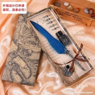 Feather Pen Set Dip Pen Ink Creative Student Gift Dip Pen