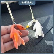 [Johor Stock] Color Changing Roast Duck Car Hanging Ornament Creative Rearview Mirror Swinging Duck 