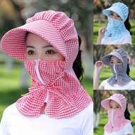 Sun hat cum mask, sunshade hat with UV mask