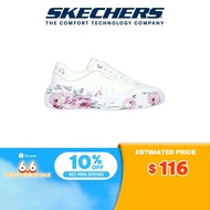 Skechers Women Cordova Painted Florals Shoes - 185062-WHT Air-Cooled Memory Foam