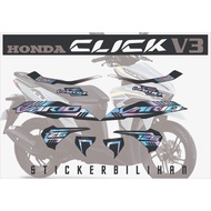 Honda Click V3 Vario Decals Holographic