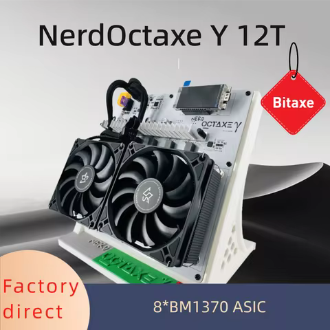 HQminers NerdOctaxe Y 9.6T 8*BM1370 Asic Chip Bitcoin Miner for bitaxe miner hot sale