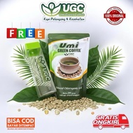 HIJAU UMI GREEN COFFEE ORIGINAL CHLOROGENIC ACID 250gr NATURAL GREEN COFFEE