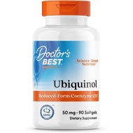 Doctor's Best Kaneka Ubiquinol 50 mg Supplement for Men & Women - Reduced Form CoQ10, Coenzyme Q10 5