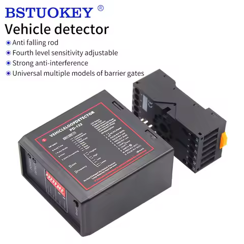 PD-132 Single Channel Inductive Vehicle Loop Detector For The Car Parking Lot Vehicle Loop Detector 