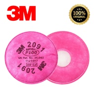 3M P100 Respirator Filter 2091, Helps Protect Against Oil and Non-Oil Based Particulates, 1 Pairs - 