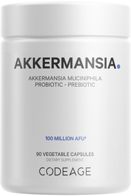 Codeage Akkermansia Muciniphila Probiotic Supplement - 3-Month Supply of Akkermansia Probiotic & Chi