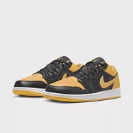 NIKE AIR JORDAN 1 LOW男籃球鞋-黑黃-553558072 US7 黑色