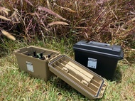 《嚮海選品🌊》日本 BRID MOLDING 軍事風格收納箱8L 露營工具箱 (黑武士/沙色/橄欖綠) 3色可擇