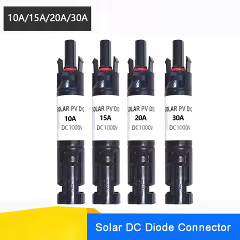 10A 15A 20A 30A Solar DC Diode PV Plug Waterproof Connector For Solar PV System Solar Panel Parallel