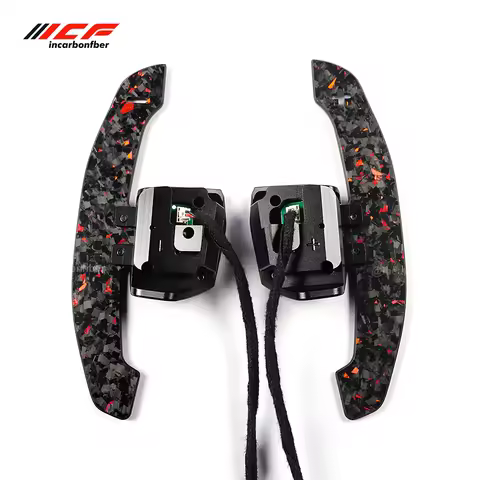 ICF Carbon Fiber Magnetic Paddle Shifters For Golf 5 GTI CC MK5 Golf 6 GTI CC MK6 Scirocco Steering 