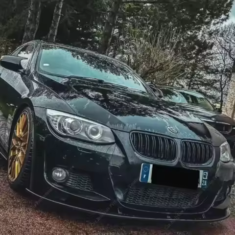 For BMW E92 E93 Facelift M-Tech 2Pcs Front Bumper Splitter Lip 320i 320i 320d 330i 330d 335i M Sport