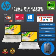 HP PAVILLION AERO LAPTOP 13-BE0047AU / BE0049AU, R5-5600U, 8GB, 512GB SSD, RADEON GRAPHICS, 13.3" IP