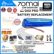 70mai Pro Battery D02 (Certified) Original Replacement Repair 70 mai DIY Set